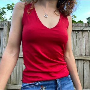 Red beautiful shirt, stretch and comfort